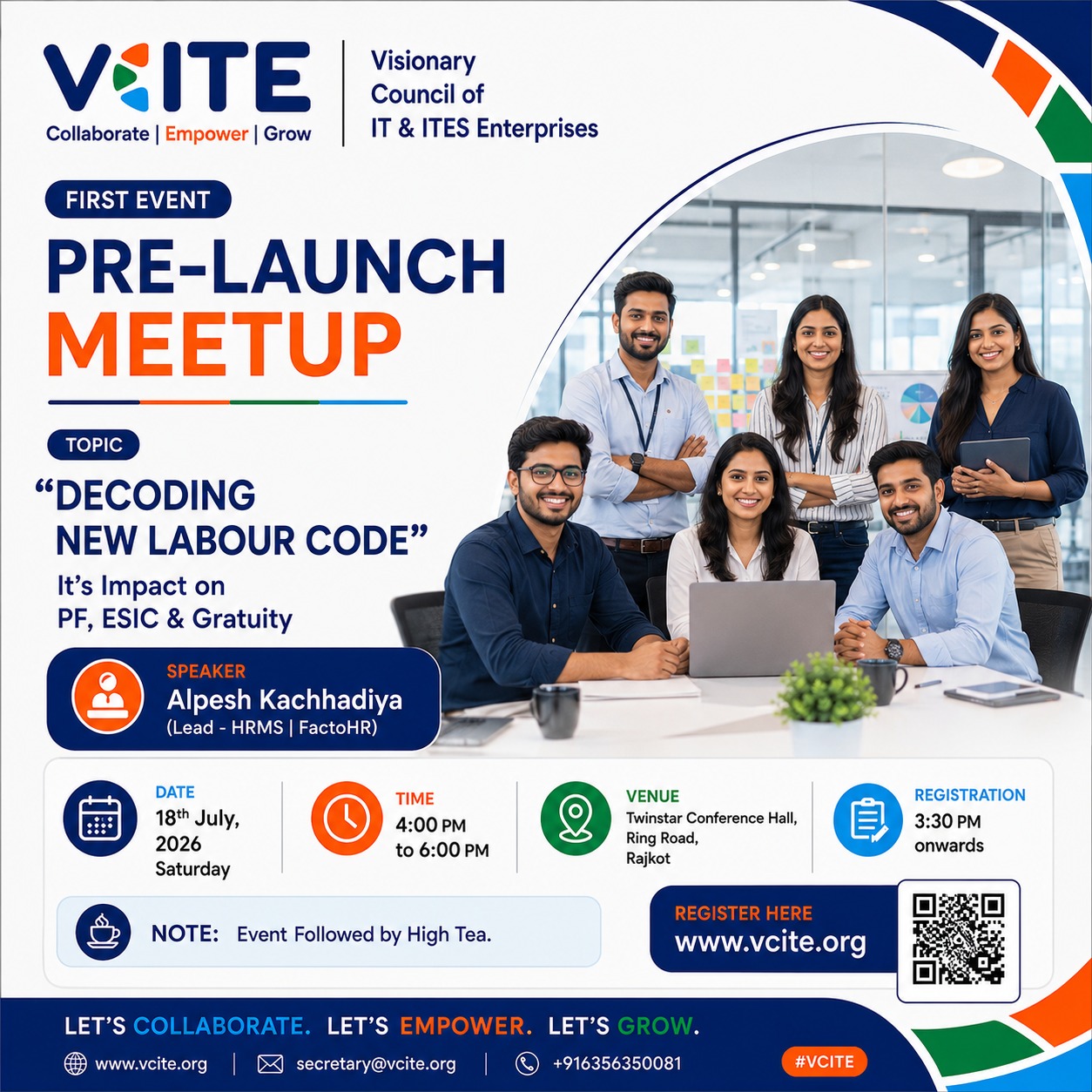VCITE – First Event Invitation