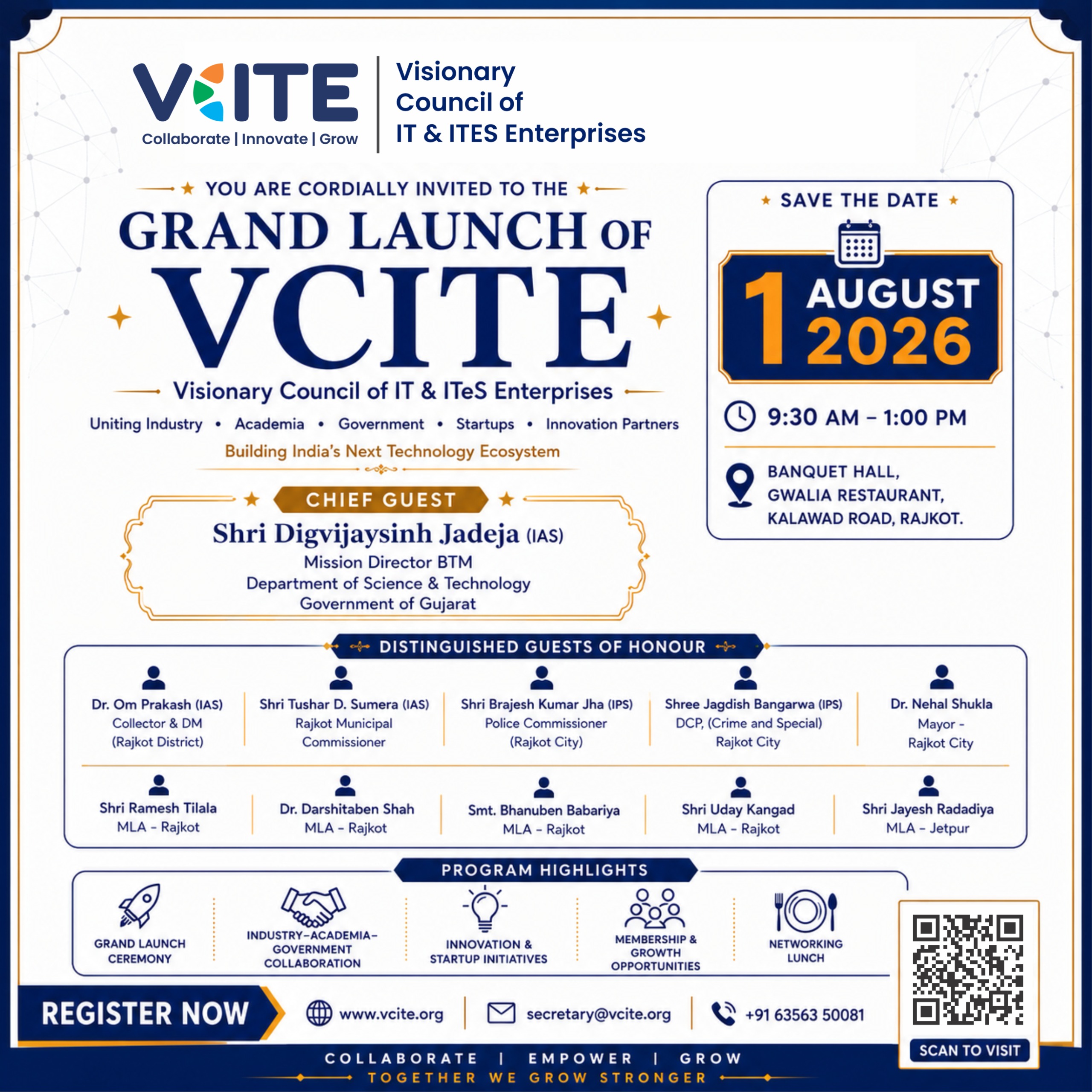Grand Launch of VCITE: Visionary Council of IT & ITeS Enterprises